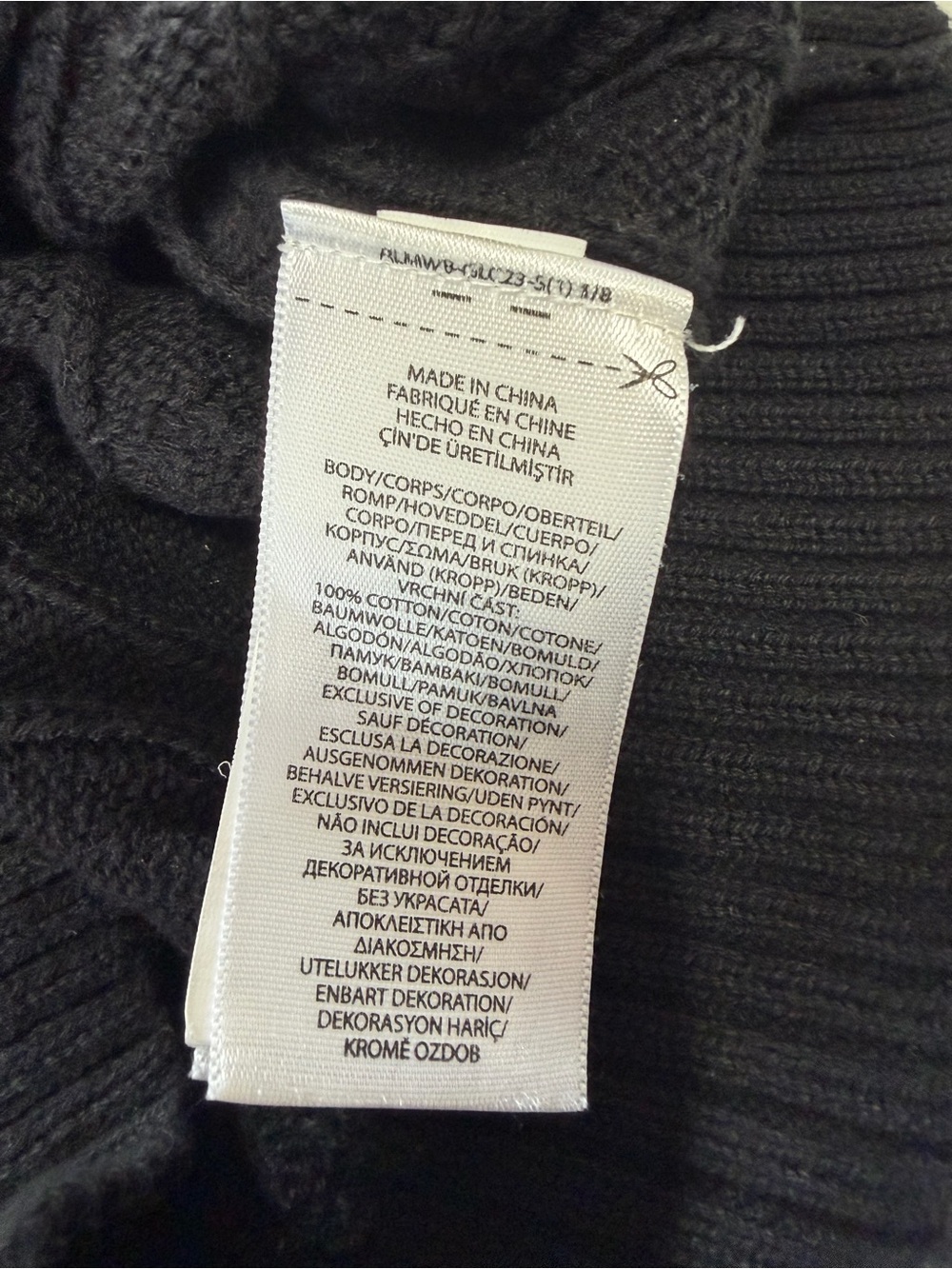 Polo Ralph Lauren Boys Cable Knit Sweater Vest Black With Red Pony Medium 10/12 - Picture 6 of 6